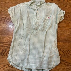 Vineyard Vines Aqua Gingham Shirt